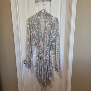 Cariloha Organic Cotton Women's Tropical Print Bath Robe L/XL